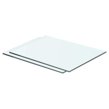 vidaXL Schappen 2 st 40x25 cm glas transparant, Verzenden, Nieuw