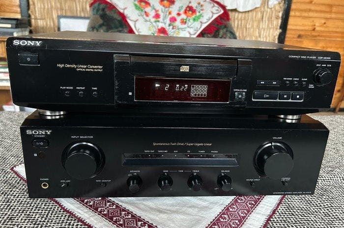 Sony - TA-FE570 - CDP-XE330 Stereoset - Diverse modellen, TV, Hi-fi & Vidéo, Radios