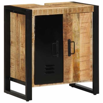 vidaXL Badkamerkast Bruin 55 x 35 x 60 cm Massief Mango Hout, Verzenden, Nieuw