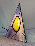 Tafellamp - Pyramide - Glas, Lood - Tiffany