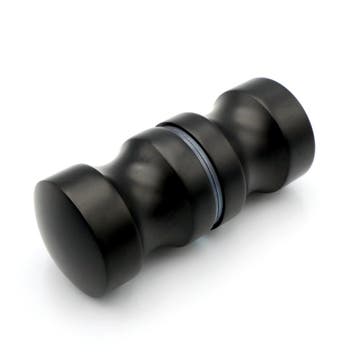 Douchedeurknop 703 rond 30mm - Zwart, Doe-het-zelf en Bouw, Glas en Ramen, Verzenden, Nieuw