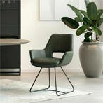 Leren eetkamerstoel Zippy - Toledo Verde (donkergroen) -, Huis en Inrichting, Stoelen, Overige kleuren, Bohemian, Eigentijds, Industrieel, Modern, Scandinavisch