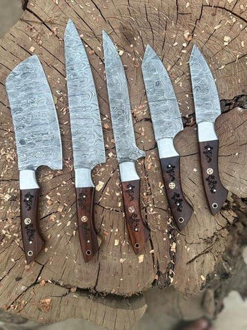Keukenmes - Kitchen knife set - Staal, Living koolstofstaal,
