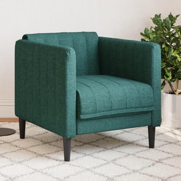 Donkergroene fauteuil | Retour deal | Snel beslissen, Verzenden