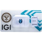 1 pcs Blauw Saffier - 1.65 ct - International Gemological, Nieuw