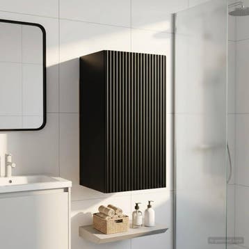 vidaXL Badkamer wandkast ARNHEM Zwart 30 x 31 x 59 cm, Verzenden