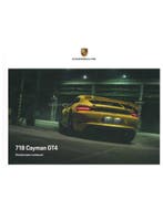 2021 PORSCHE 718 CAYMAN GT4 HARDCOVER BROCHURE FRANS, Ophalen of Verzenden
