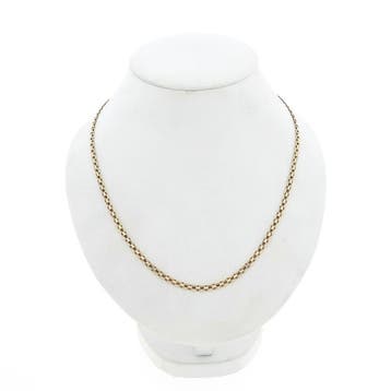 Gouden fantasie/ankerschakel ketting, Handtassen en Accessoires, Kettingen, Ophalen of Verzenden, Gebruikt, Goud, Goud