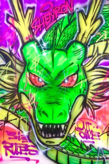 Outside313 - SHENRON Spraypaint - Dragon Ball