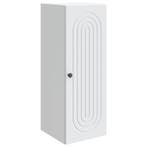 vidaXL Wandkast Wit 33 x 34,5 x 90 cm Bewerkt hout, Huis en Inrichting, Verzenden, Nieuw