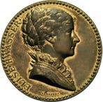 Einseitige brons medaille ohne Jahr Personenmedaille Hwas..., Verzenden