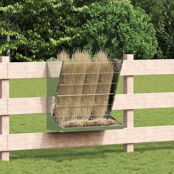 vidaXL Hooihouder zilver 71 x 33 x 70 cm 5 kg Gegalvaniseerd, Verzenden