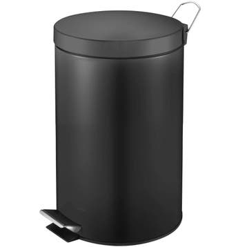 Pedaalemmer | Zwart | 12L | Klapdeksel | Ø248x400(h)mm, Verzenden, Nieuw in verpakking
