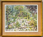 École postimpressionniste espagnole (XX) - Jardin au
