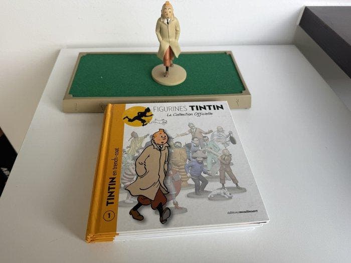 Moulinsart - Kuifje - 5 figurines: Kuifje in regenjas,, Livres, BD | Comics