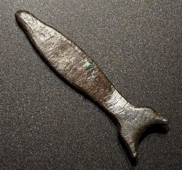 Oud-Romeins Brons Amulet-hanger in de vorm van een legionair