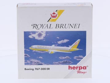 Schaal 1:500 Herpa 502726 Royal Brunei Boeing 767-300 ER..., Ophalen of Verzenden