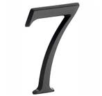 Huisnummer 7 Roman 120 mm mat zwart, Doe-het-zelf en Bouw, Nieuw, Overige materialen, Klink of Kruk