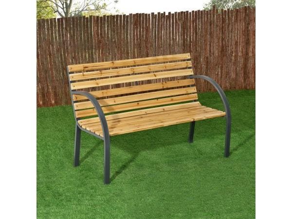 Veiling - 2 zits tuinbank - Modena - Espenhout, Tuin en Terras, Tuinbanken