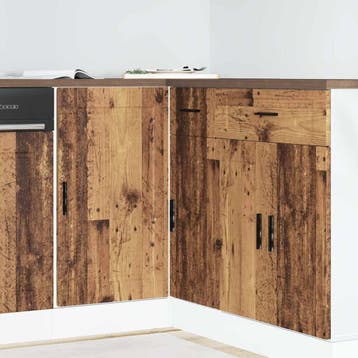 vidaXL Onderkast Porto bewerkt hout oud houtkleurig, Verzenden