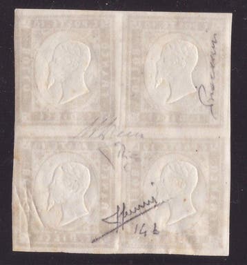 Anciens états italiens - Sardaigne 1858 - 10 centesimi IVe
