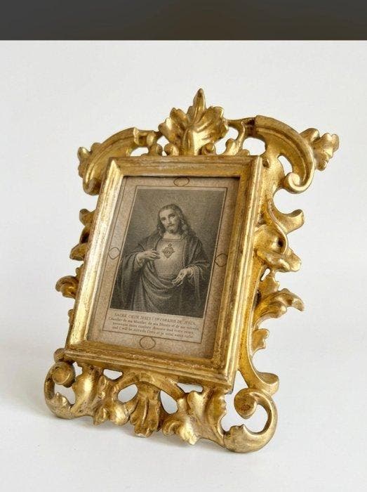 Devotioneel altaarbeeldje - Heilig Hart van Jezus - 23 cm -, Antiek en Kunst, Kunst | Niet-Westerse kunst
