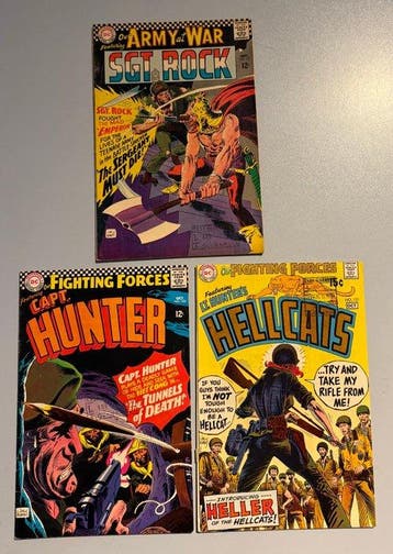 Sgt. Rock, Cpt. Hunter, Hellcats, Enemy Ace, etc vari numeri, Livres