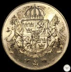 Zweden. Carl XVI Gustaf. 50 Kronor 1976 / Royal Wedding of