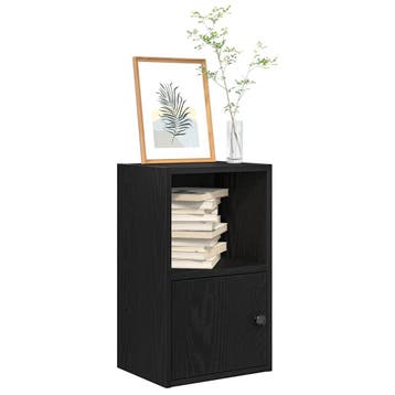 vidaXL Boekenkast 31x24x52 cm bewerkt hout zwart, Verzenden, Nieuw