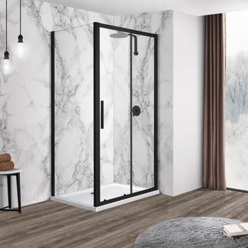 Florence Douchecabine Brescia 120×90cm Zwart, Huis en Inrichting, Ophalen of Verzenden, Nieuw