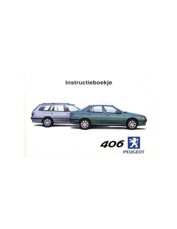 2000 PEUGEOT 406 INSTRUCTIEBOEKJE NEDERLANDS, Auto diversen, Handleidingen en Instructieboekjes, Ophalen of Verzenden