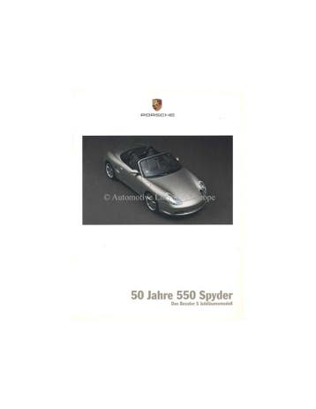 2004 PORSCHE BOXSTER S 50 JAAR 550 SPYDER BROCHURE DUITS, Nieuw