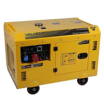 Diesel generator set geluidsgedempt 230V-400V 10kVA, Doe-het-zelf en Bouw, Ophalen of Verzenden, Nieuw