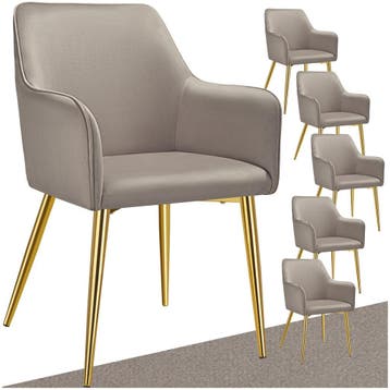 Eetkamerstoel Avane, fluweellook, gestoffeerd, Huis en Inrichting, Verzenden, Nieuw