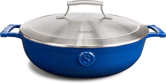 2dekans | Saveur Voyage Hapjespan Ø30 cm – Gietijzer –, Elektronische apparatuur, Vaatwasmachines, Ophalen of Verzenden