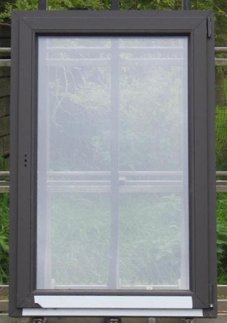 pvc raam , chassis , venster 92 x 138 zwart, Doe-het-zelf en Bouw, Raamkozijnen en Schuifdeuren, Inclusief glas, Nieuw, Kunststof