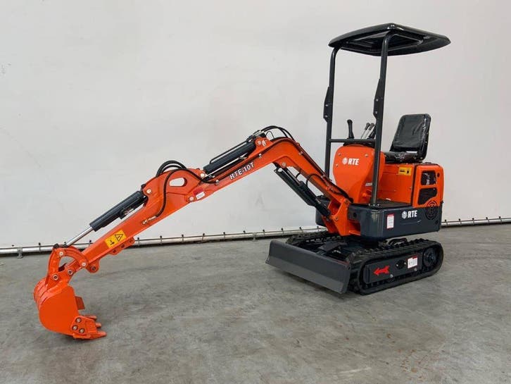 Veiling: Minigraver RTE CRE102 Diesel 11.7pk 2025 Nieuw, Articles professionnels, Machines & Construction | Grues & Excavatrices