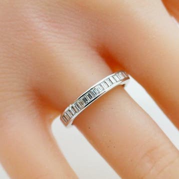 Ring - 18 karaat Witgoud - 0.72ct. tw. Diamant (Natuurlijk), Nieuw