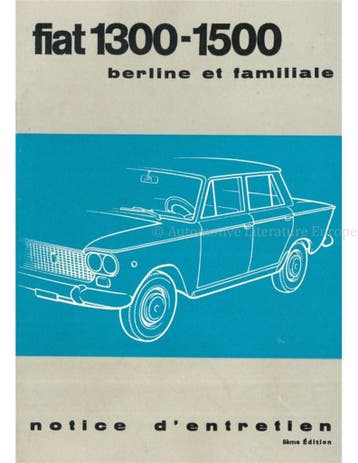 1964 FIAT 1300 | 1500 SEDAN + STATION WAGON