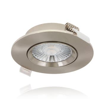 LED Inbouwspot - Hydra - slim-fit - 6w - dim2warm - Zilver, Verzenden, Nieuw
