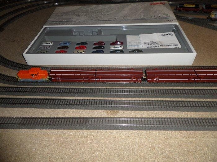 Märklin H0 - 2863 - Treinset (1) - Transportauto VW Golf II, Hobby en Vrije tijd, Modeltreinen | H0