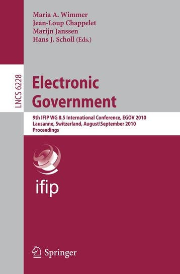 Electronic Government 9783642147982, Verzenden, Zo goed als nieuw