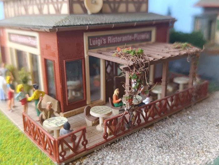 Vollmer - Diorama Diorama Luigis Ristorante-Pizzeria -, Hobby & Loisirs créatifs, Trains miniatures | HO