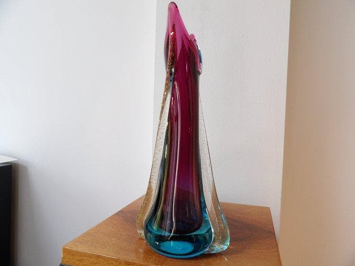 Murano - Flavio Poli - Vaas - Muranoglas, Antiek en Kunst, Curiosa en Brocante