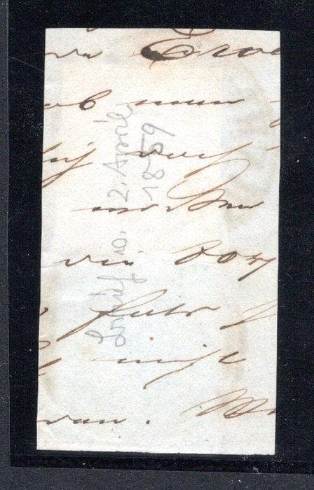 Pruisen 1858 - 1 K2 Aachen Bahnhof op een, Timbres & Monnaies, Timbres | Europe | Allemagne