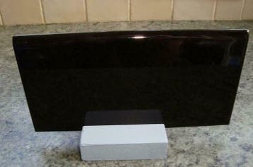 Zwarte plinten blinkend 10x20 cm, Keramiek, Overige typen, Nieuw, 20 tot 40 cm
