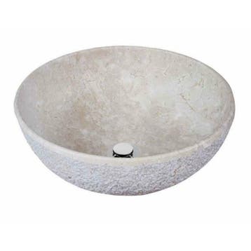 Lavabo Menorca Beige Natuursteen Waskom / Opzetwastafel, Ophalen of Verzenden, Nieuw