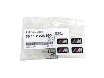 4x ORIGINELE BMW embleemsticker M-sign lichtmetalen wielen 3, Ophalen of Verzenden, Nieuw