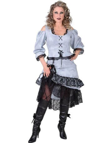 Korset blouse grijs, Ophalen of Verzenden