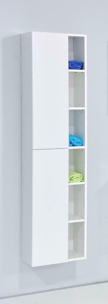 Huza hoge-kolomkast L en R 40x170 cm glans-wit, Ophalen of Verzenden, Nieuw